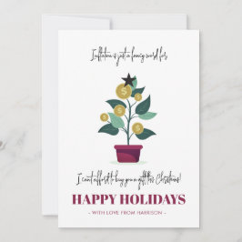 Sarcastic Funny Inflation 2022 kerstkaart Kaart