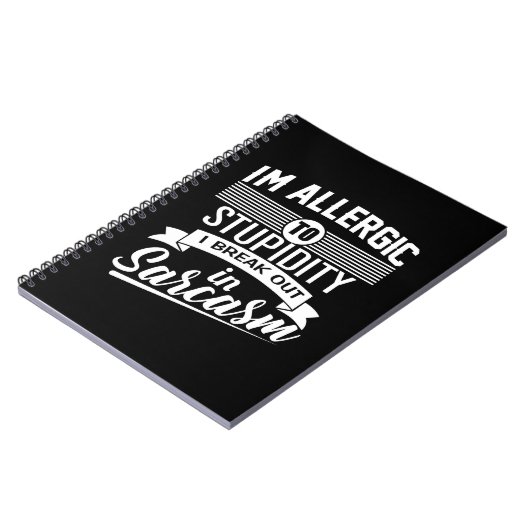 Sarcastic Funny Quote Notitieboek (Linkerzijde)