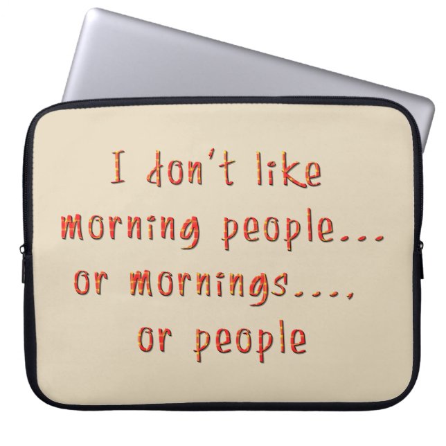 Sarcastic Funny Sayings and Quotes Salty Sarcasm Laptop Sleeve (Voorkant)