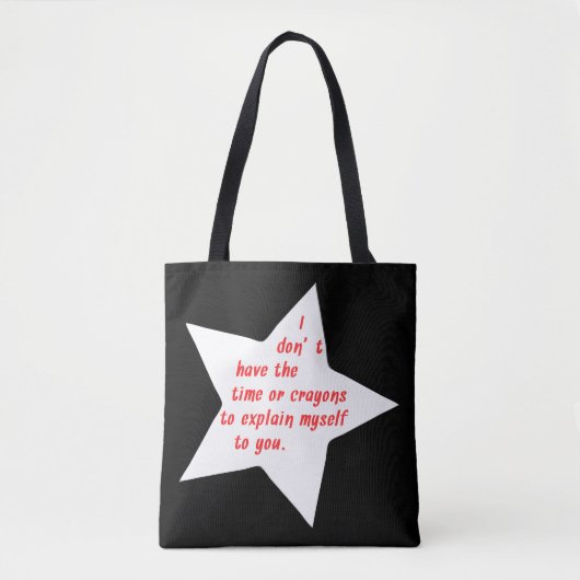 Sarcastic Funny Sayings and Quotes Salty Sarcasm Tote Bag (Voorkant)