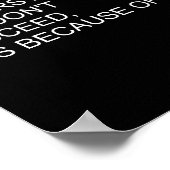 Sarcastic Funny Soccer Saying If At First You Don' Poster (Hoek)