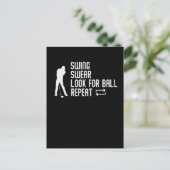 Sarcastic Golf Joke Golf Course Humor Golfing Briefkaart (Staand voorkant)