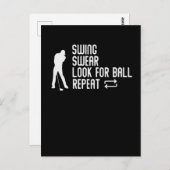 Sarcastic Golf Joke Golf Course Humor Golfing Briefkaart (Voorkant / Achterkant)