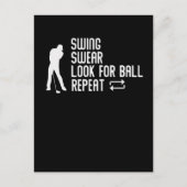 Sarcastic Golf Joke Golf Course Humor Golfing Briefkaart (Voorkant)