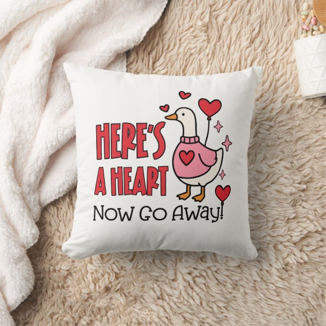 Sarcastic Goose Funny Valentine Kussen (Deken)