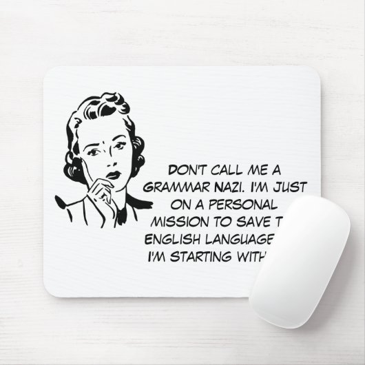 Sarcastic Grammar Nazi Muismat (Met muis)
