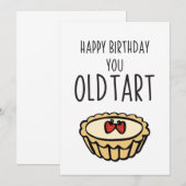 Sarcastic Happy Birthday Old Tart Card (Voorkant / Achterkant)