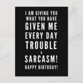 Sarcastic Happy Birthday wil beste vriend Briefkaart (Voorkant)