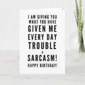 Sarcastic Happy Birthday wil beste vrienden Kaart (Voorkant)