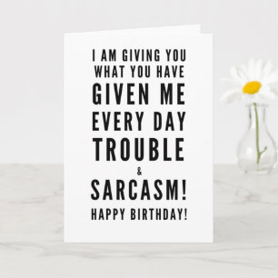 Sarcastic Happy Birthday wil beste vrienden  Kaart