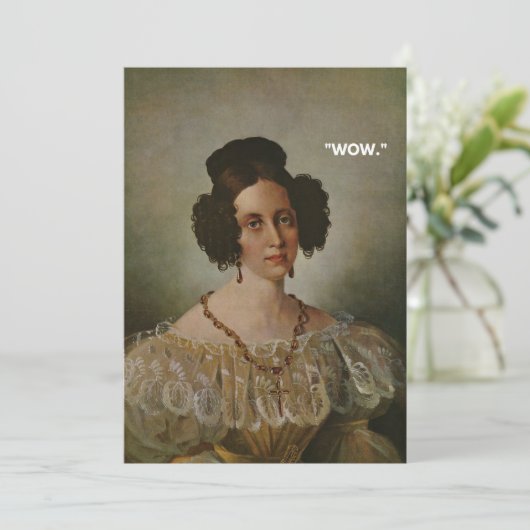 Sarcastic Hartelijk dank - Kaart "Wauw" - Blu Plac (Staand voorkant)