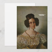 Sarcastic Hartelijk dank - Kaart "Wauw" - Blu Plac (Voorkant / Achterkant)