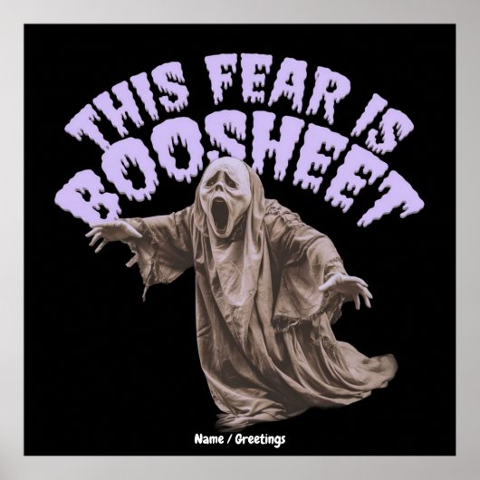 Sarcastic Horror Ghost Slang Pun Graphic Poster (Voorkant)