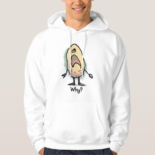 Sarcastic Humor Why? Artwork - Trendy Design Hoodie (Voorkant)