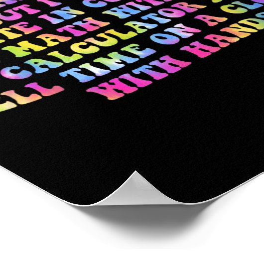 Sarcastic I Can't Do Social Media But I Can Write  Poster (Hoek)