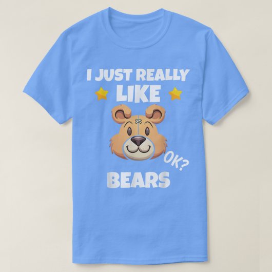 Sarcastic ik hou echt van Beren Addicate Meme Lov T-shirt (Design voorkant)
