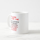 Sarcastic Impedition Funny Mug Koffiemok (Voorkant links)