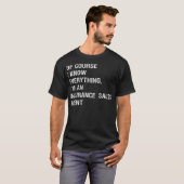 Sarcastic Insurance Sales Agent Funny Gezegde Prem T-shirt (Voorkant volledig)