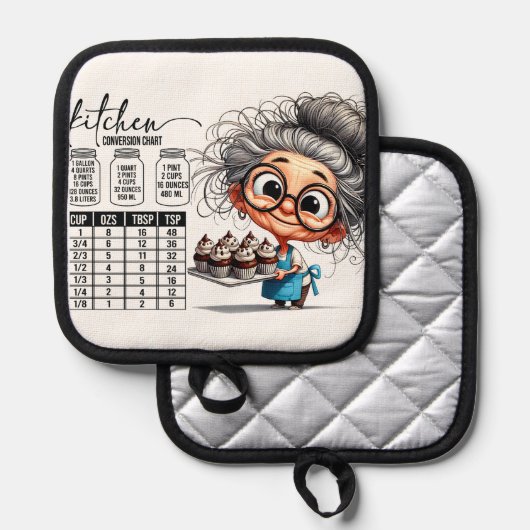 Sarcastic Kitchen Chart   Pannenlap (Voorkant / Achterkant)