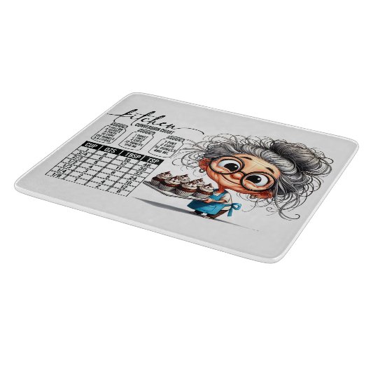 Sarcastic Kitchen Chart   Snijplank (Hoek)