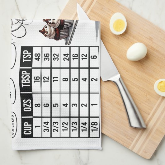 Sarcastic Kitchen Chart   Theedoek (Quarter Fold)