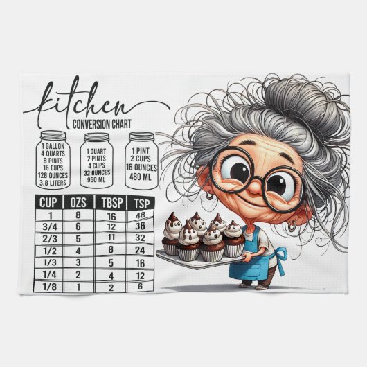 Sarcastic Kitchen Chart   Theedoek (Horizontaal)