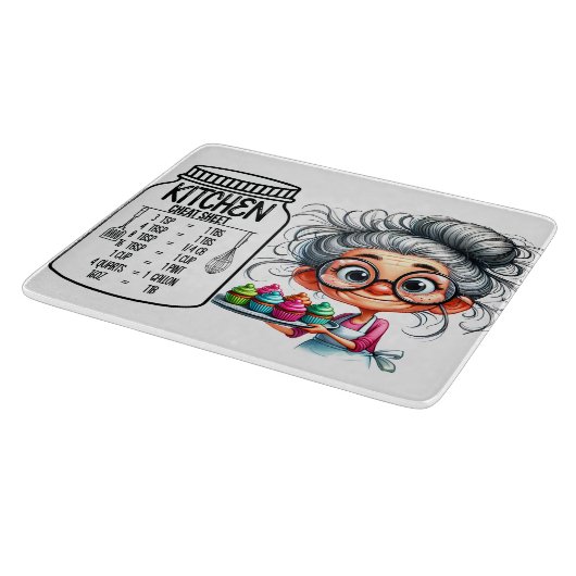 Sarcastic Kitchen Cheat Sheet  Chart   Snijplank (Hoek)