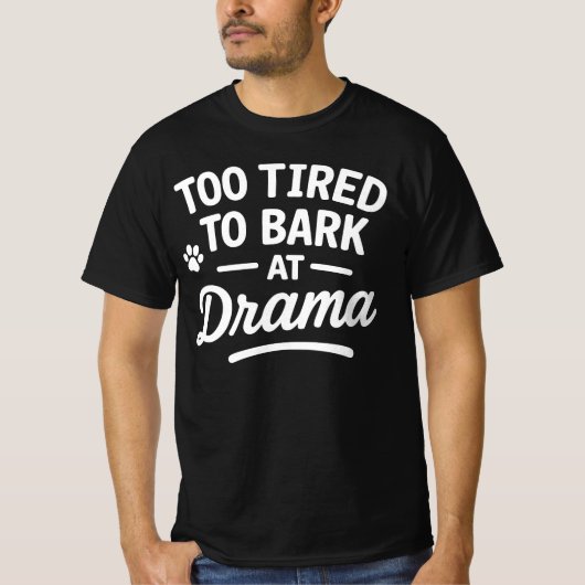 Sarcastic Lazy Dog Chill Mood Art T-shirt (Voorkant)