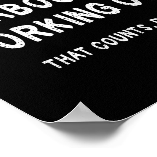 Sarcastic Lazy Workout Saying Funny Working Out Mo Poster (Hoek)