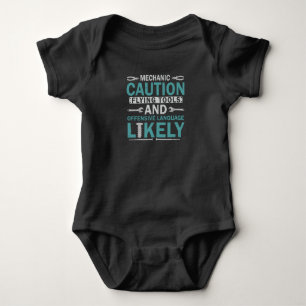 Sarcastic Mechanic Funny Garage Workshop Husband Romper
