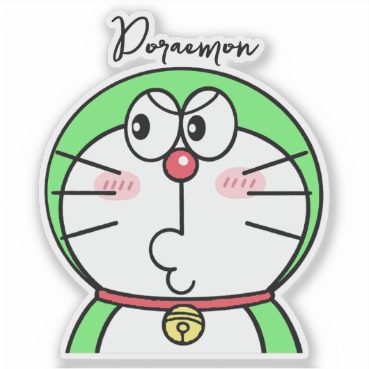 Sarcastic Mini Doraemon Sticker (Voorkant)