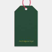 Sarcastic Minimalist Holiday Gift Tag