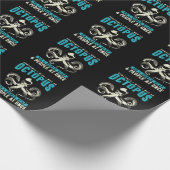 Sarcastic Octopus Humor Kraken Zee Animal Fun Cadeaupapier (Hoek)