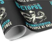 Sarcastic Octopus Humor Kraken Zee Animal Fun Cadeaupapier (Rol Hoek)