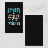 Sarcastic Octopus Humor Kraken Zee Animal Fun Visitekaartje (Voorkant / Achterkant)