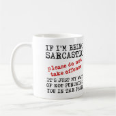 Sarcastic Offense Funny Mug citeert Gezegden Koffiemok (Links)