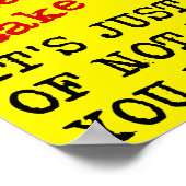 Sarcastic Offense Funny Poster Sign Quottes Gezegd (Hoek)