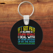 Sarcastic Office Humor Funny Work Quote Ing People Sleutelhanger (Voorkant)