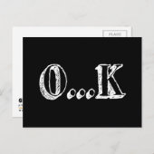 Sarcastic OK Briefkaart (Voorkant / Achterkant)