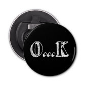 Sarcastic OK Button Flesopener (Voorkant)