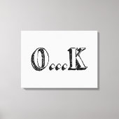Sarcastic OK Canvas Afdruk (Voorkant)