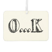 Sarcastic OK Luchtverfrisser (Achterkant)