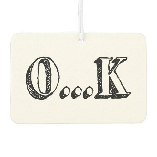 Sarcastic OK Luchtverfrisser (Voorkant)
