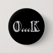 Sarcastic OK Ronde Button 5,7 Cm (Voorkant)