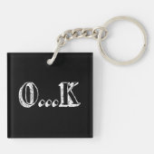 Sarcastic OK Sleutelhanger (Achterkant)