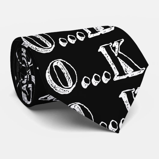 Sarcastic OK Stropdas (Opgerold)