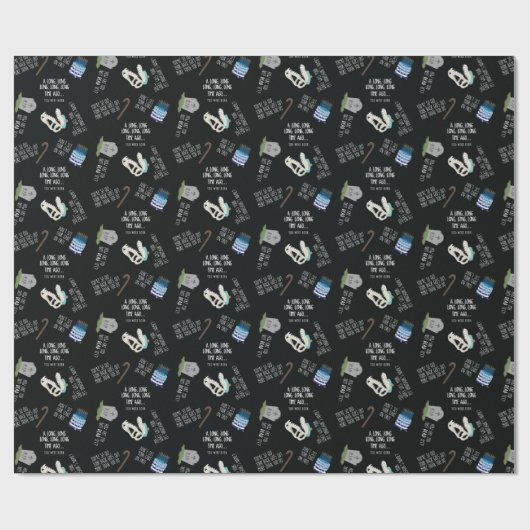 Sarcastic Over the Hill Gift Wrap Cadeaupapier (Vlak)