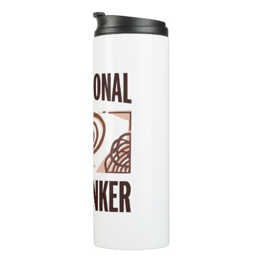 Sarcastic Overthinker with Coffee and Chaos Thermosbeker (Geroteerd rechts)