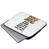 Sarcastic Owl grappig citaat Laptop Sleeve (Voorkant onderkant)