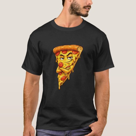 Sarcastic Pizza Slice Graphic T-Shirt (Voorkant)